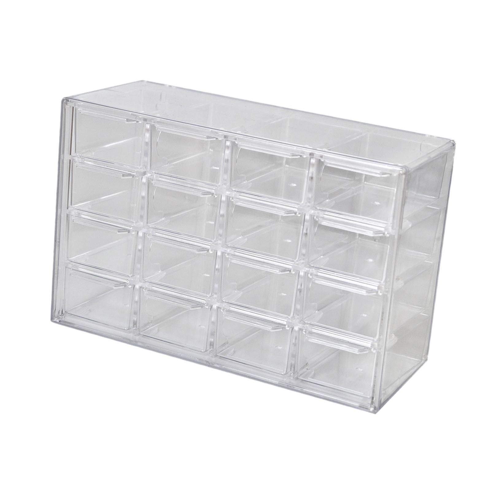 QccHieUs Mini Drawer Organizer Beads Organizer Box 16 Compartments for Organizing Desktop