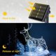 thumbnail image 3 of Guirnalda de luces solares, paquete de dos de cada 100 LED, 39,4 pies, 2 modos, funciona con energía solar, resistente al agua, alambre de cobre, luces de hadas para el hogar(blanco) Sincero Hogar, 3 of 6
