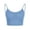 Blue, variant on Women's Crop Slim Fit Tank Tops, Spaghetti Strap Cami Top Basic Summer Casual Camisoles