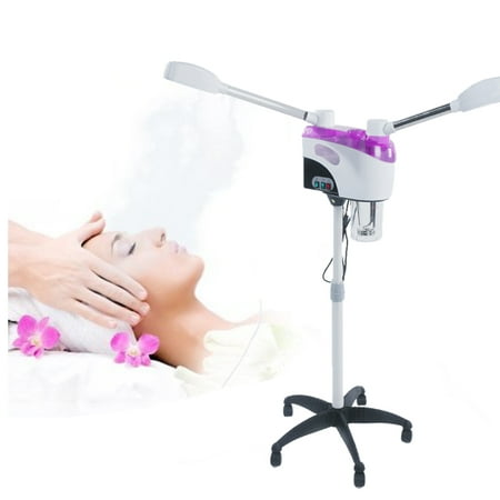 Professional Skin Care Zimtown 800W Hot & Cool Facial Steamer Floor Multifunction Spa Professional Humidifier Beauty Facial Clean Skin Care Tool with wheels Salon Spa Supplies ()