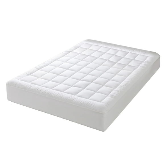 Mattress Topper Full Double Layer Mattress Topper Cotton Top Fitted Mattress Cover Pocket Mattress Pad Protector Soft Noiseless Mattress Pad Twin Mattress Protector,Twin Mattress Topper