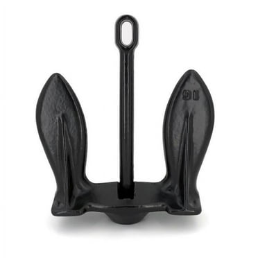 Extreme Max 20 Lb Navy Anchor - Vinyl-Coated Cast Iron Anchor For Boats
