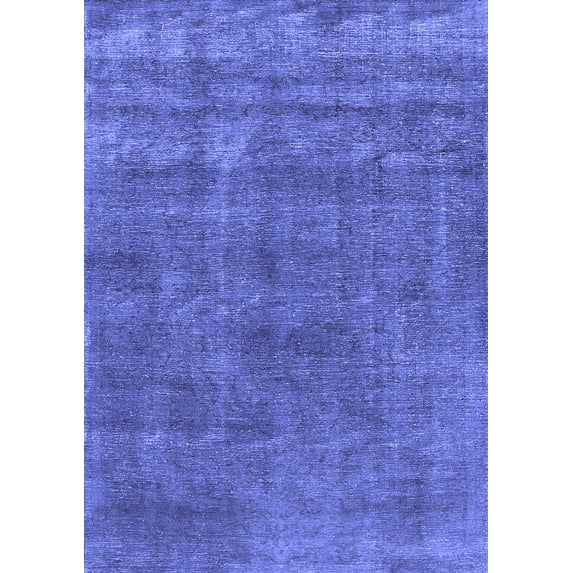 Ahgly Company Indoor Rectangle Oriental Blue Industrial Area Rugs, 8' x 12'