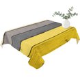 thumbnail image 2 of Yellow Grey Table Cloth Waterproof Tablecloths, Vintage Stripe Farmhouse Wood Grain Ombre Tablecloth Dining Table Cover for Kitchen Party Tabletop Outdoor, Rectangle Tablecloth 60x84 Inch, 2 of 9