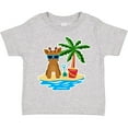 thumbnail image 3 of Inktastic Reindeer on the Beach with Palm Tree Boys or Girls Toddler T-Shirt, 3 of 5