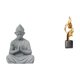 thumbnail image 1 of Escultura abstracta de Buda Mono, figura coleccionable, estatua decorativa, recuerdo para hotel, patio, casa, oficina, mesa de centro., 1 of 8