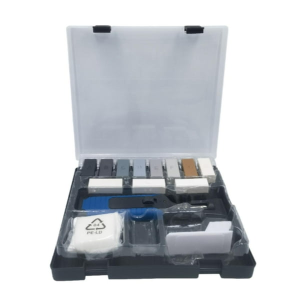 Kit de reparación de pisos de vinilo de PVC, removedor de virutas, bolígrafo profesional multifuncional de alta eficiencia, Kit de bloque de cera para