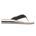 thumbnail image 3 of Womens Tommy Hilfiger Rayce Jewel Flower Flip Flops - Black Multi, 3 of 7