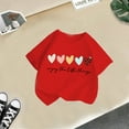 thumbnail image 2 of Big Kid Chemise Fille Jeunesse Filles Tennis Clothes Filles Mignon Imprimé Graphique Col Rond Manches Courtes T-Shirt Été Décontracté T-Shirt Filles Clothes(Rouge,5-6 Ans), 2 of 4