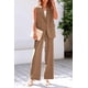 thumbnail image 5 of Conjunto PRETTYGARDEN Chaleco sin Mangas Talle Mediano Pantalones de Pierna Ancha Caqui, 5 of 8