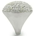 thumbnail image 5 of Rhodium+Brushed Brass Ring with Top Grade Crystal in Clear for Women Style 0W348, 5 of 5