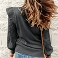 thumbnail image 4 of VerPetridure Pullover Sweaters for Women Clearance Long Sleeve Crewneck Solid Sweaters Winter Knitted Loose Outwear Jumper Tops, 4 of 6
