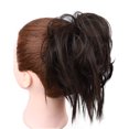 thumbnail image 4 of Chignon Désordonné Pièce de Cheveux Extension de Cheveux avec Bande Élastique Chignon Ondulé Extensions de Cheveux Synthétiques Chouchous Chignons Postiche pour Femmes, 4 of 7