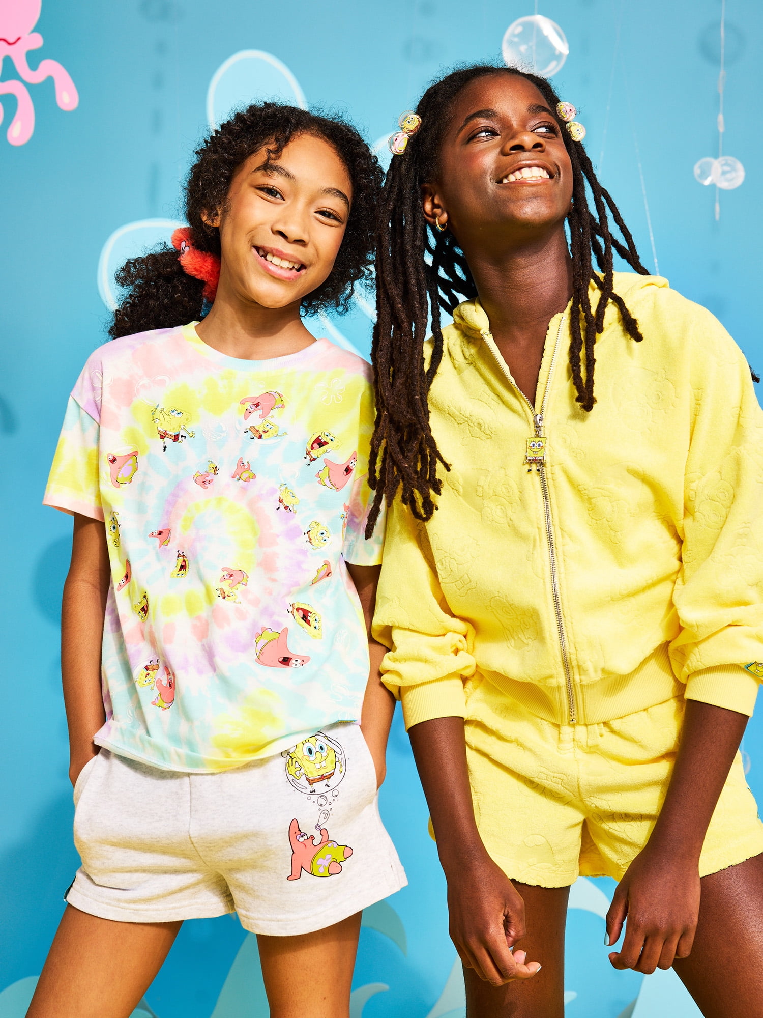 SpongeBob X Justice Girls Jacquard French Terry Short, Sizes XS - XLP