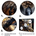thumbnail image 3 of Designart "The Wise Yellow Owl A Portrait III" Animals Floater Framed Canvas Wall Art, 3 of 7