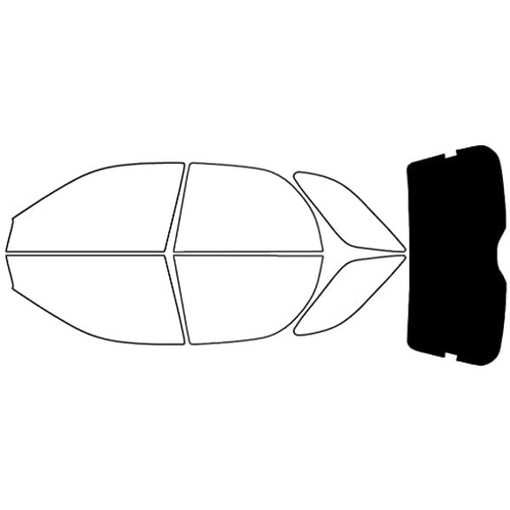 Avery Dennison NR Nano Ceramic IR Window Tint Kit Compatible with Saab 9-2X 2006-2007 - Rear