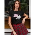 thumbnail image 1 of Unicorn Planet Shaped T-Shirt Women -Image by Shutterstock, Female Large, 1 of 4