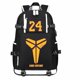 thumbnail image 1 of Mochila Oxford de tela Oxford con dibujos animados de Kobes Bryants para niños, 1 of 2