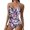 Purple, variant on Women Ruched Slimming One Piece Swimsuits Tummy Control Vintage Ruched Modest Swimwear Bathing Suits
