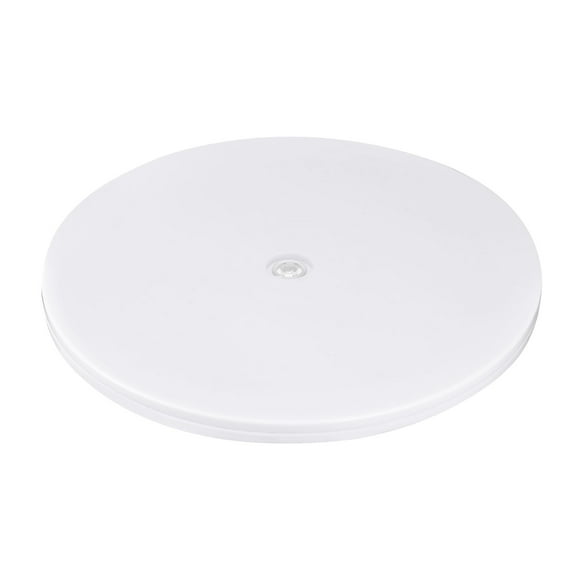 Soporte giratorio de 12 pulgadas con base de bola de acero Lazy Susan, plato giratorio blanco, 1 paquete