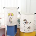 thumbnail image 4 of Cesta plegable, cesta de tela de lona, usada compatible con cajas de almacenamiento de juguetes, cestas de regalo, dormitorios, ropa, guarderías, niños, Afortunado Sencillez, 4 of 5
