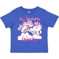 thumbnail image 3 of Inktastic My Grandma Loves Me Unicorn Girls Toddler T-Shirt, 3 of 5