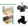 thumbnail image 3 of Wide Use Range CNC Surfacing Router Bit, Reusable With Anti-Kickback Design For Desktop And CNC Machines, 3 Carbide Cutting Wings For Precise Woodworking Tasks, 3 of 5
