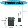 thumbnail image 3 of Stylish Mens Leather Crossbody Bag Compact Phone Holder Shoulder Strap, 3 of 9