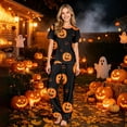 thumbnail image 4 of 2026 Matching Family Halloween Pajamas Set, Fall Sleepwear, Ghost & Pumpkin Printed Holiday Sleepwear, Soft Loungewear PJs Outfit, 4 of 5