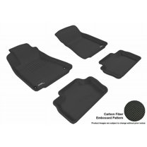 3D MAXpider 2006-2013 Fits Lexus IS250 350 ISF Kagu 1st Row 2nd Row Black Carbon Fiber Embossed Pattern Floor Mat L1LX00601509