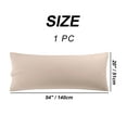 thumbnail image 6 of PiccoCasa 1Pc Silky-Soft 1800 Microfiber Long Body Pillowcase, Queen Khaki 20"x54", 6 of 7