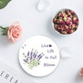 thumbnail image 4 of FMSHPON Hand Drawn Purple Lavender White Set of 8 Round Coaster for Drinks, Absorbent Ceramic Stone Coasters Cup Mat with Cork Base for Home Kitchen Room Coffee Table Bar Decor, 4 of 6