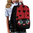 thumbnail image 3 of Uourmeti Cute Cartoon Face Design Backpack for Students, 17 Inch Smooth Zipper Portable School Backpack for Outdoor Daily Use, 3 of 6