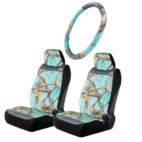Realtree 3pc Edge Mint Camo Auto Accessories