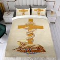 thumbnail image 4 of Cristiano Conjunto de sábanas temático, trío de piezas, cómodo y amigable con la piel, diseño único, regalo de decoración para el hogar para familiares, amigos y fans,135cm *200cm, 4 of 6