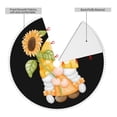 thumbnail image 2 of Rocae Sunflower Gnomes 3 for Christmas Tree Skirt with Pom Pom Trim for Holiday Party for Holiday Home Decor Indoor Outdoor-30", 2 of 7
