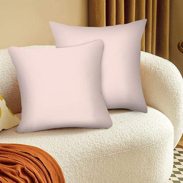 Fundas de almohada, fundas de almohada, fundas de almohada decorativas, 2 piezas, funda de almohada moderna de color sólido, funda de almohada para el respaldo, fundas de almohada para el hogar