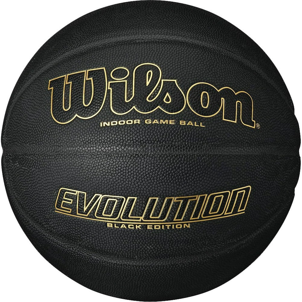 Wilson Evolution Black Edition Basketball, Official Size (29.5")