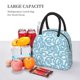 thumbnail image 5 of Easygdp Blue Snake Bolsa de Almuerzo Insulada Grande, Forro de Aluminio, Diseño Espacioso, a Prueba de Fugas, Ideal para Trabajo, Picnics, Viajes y Actividades al Aire Libre, 5 of 6