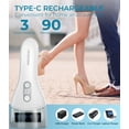 thumbnail image 5 of PRITECH Electric Foot Callus Remover, Rechargeable Waterproof Electronic Pedicure Tool for Dead Skin & Cracked Heels,Gift(White), 5 of 9