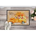 thumbnail image 2 of Carolines Treasures CK2677MAT Tapis Intérieur Ou Extérieur 18 x 27 Po. Rouge de Récolte d'Automne Dachshund, 2 of 4