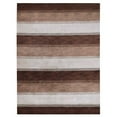 thumbnail image 5 of Rugsotic Carpets Handmade Rugs Hand Knotted Loom Rectangle 8'x10' Brown Beige Wool for Indoor Use, 5 of 5