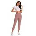 thumbnail image 4 of qucoqpe Womens Yoga Capri Pants High Waist Capri Leggings with Pockets Wide Leg Crop Exercise Workout Summer Pants, 4 of 5