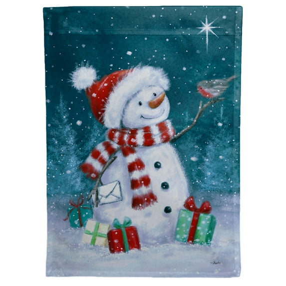 Giving Snowman Garden Flag by Ashton