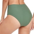 thumbnail image 5 of Retro High Waisted Bikini Bottom for Women Full Coverage Swim Shorts Tummy Control Tankini Bottom High Cut Swimsuit Briefs Plus Size, 5 of 8
