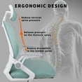 thumbnail image 3 of Ergonomic Mesh Desk Chair High Back Computer Chair Adjustable Headrest with Flip-Up Arms Lumbar Support Swivel Executive Task Chair, 3 of 8