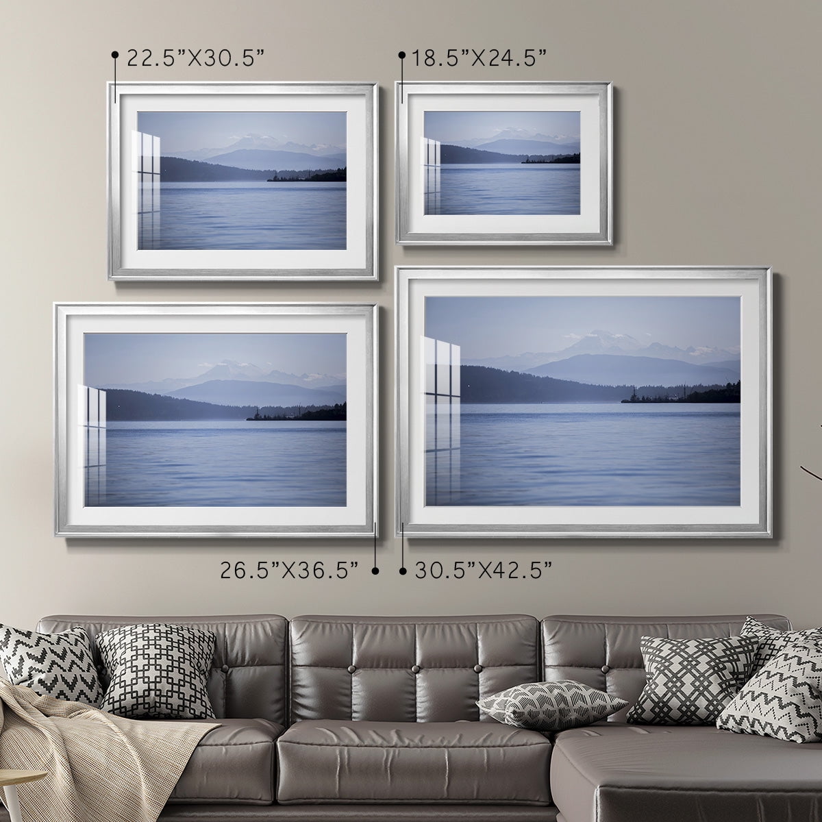 Blue Serenity Premium Framed Print - Ready to Hang