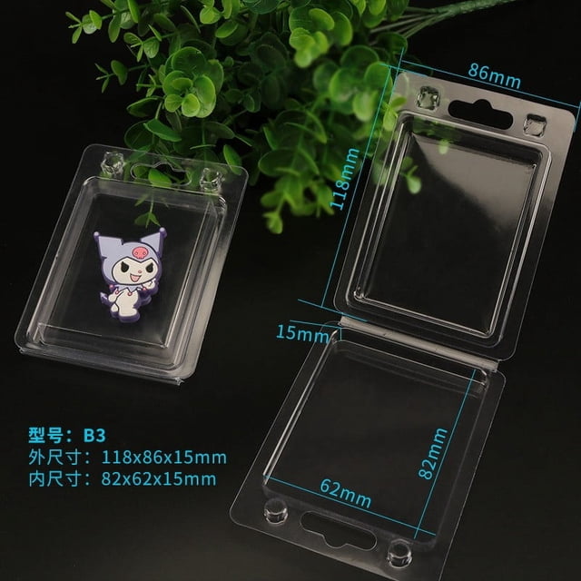 Miangastore 10pcs Clear Blister Packaging For Electronics Transparent Plastic Enclosure Lining Secure And Protective Display Case For Business Shipping Supplies