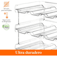 thumbnail image 4 of Organizador apilable de botellas de agua para armario, soporte para botellas de agua, organización y almacenamiento Xtellar transparente, 4 of 4