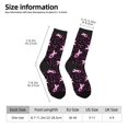 thumbnail image 2 of Lukts Chaussettes de Sensibilisation au Cancer du Sein Motif 3 pour Femmes, Chaussettes Mi-Mollet Douces et Anti-Humidité, 2 of 6